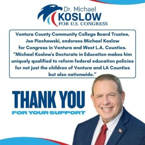 Joe Piechowski Ventura County Community College Board Trustee