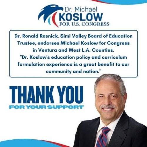 Dr. Ronald Resnick Simi Valley Board of Education Trustee